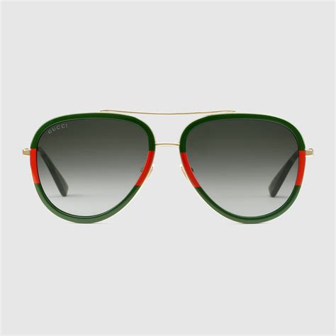 gucci sunglasses pilot wrap|Gucci aviator sunglasses on sale.